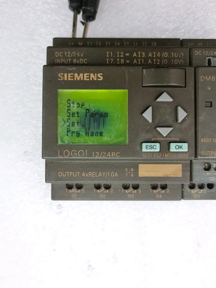 Siemens 6ED1052-1MD00-0BA6 Logo With 6ED1055-1MB00-0BA1 Expansion Module (Used)